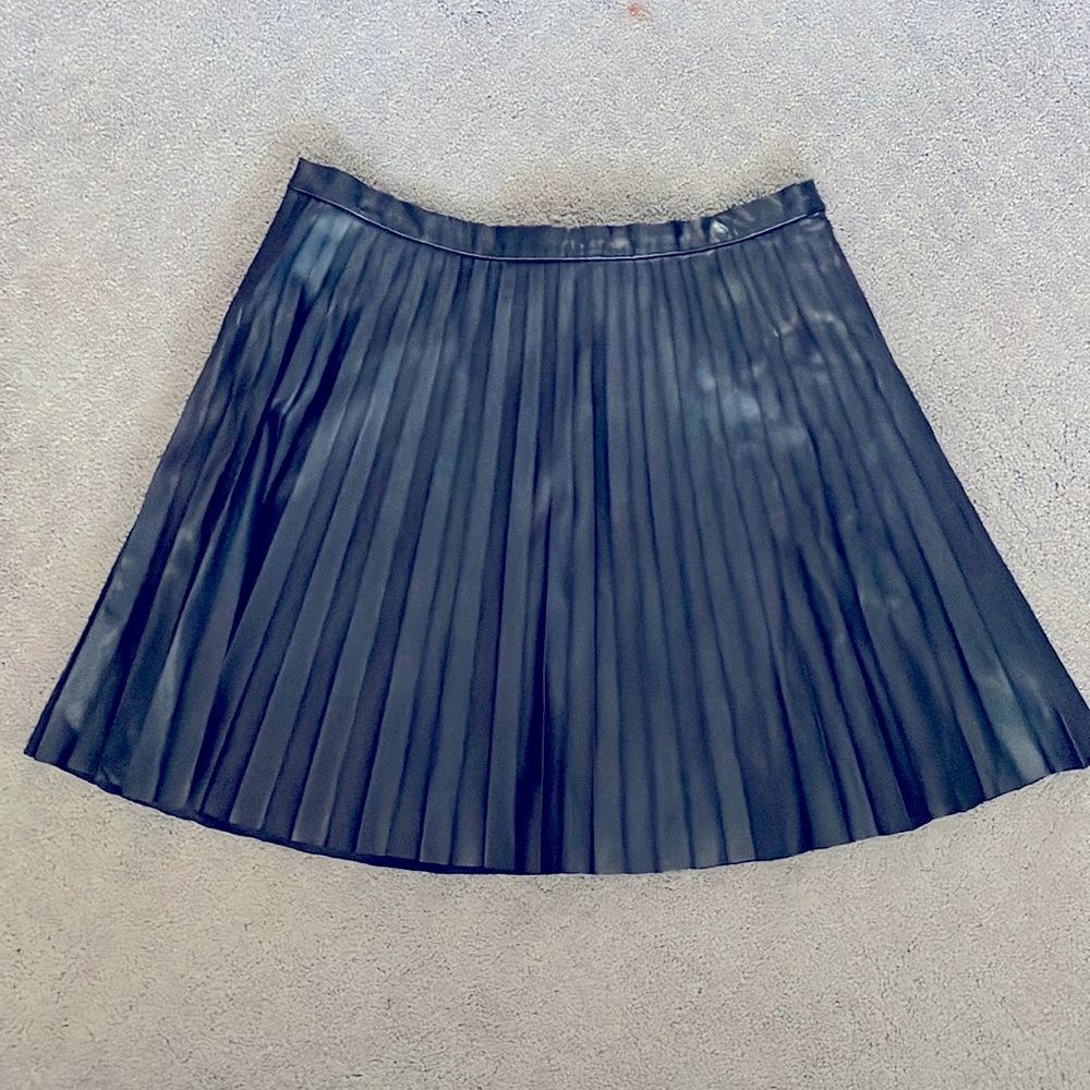 J Crew Faux Leather Skirt